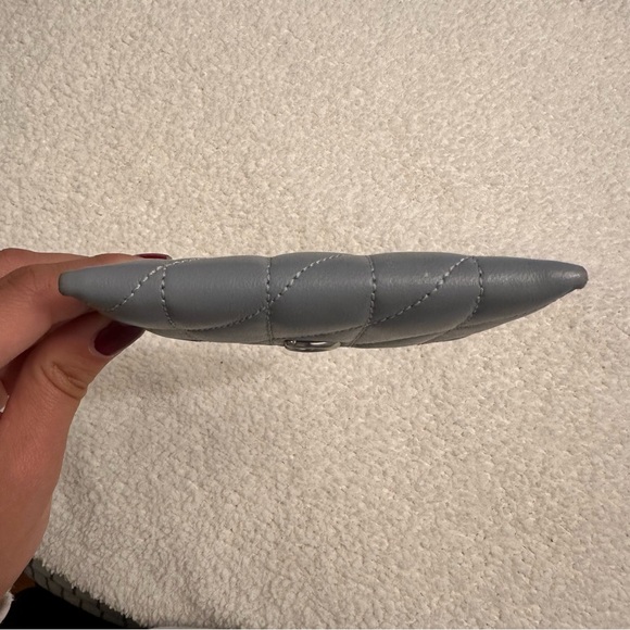 Coach Grey Essential Card Case With Pillow Quilting - Gently Used - Picture 7 of 9